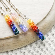 Swarovski Necklace, Sweet Colors Shade Swarovski Pendants Necklace