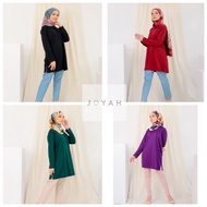 Joyah Premium Muslimah/XS-XL/Baju Sukan Muslimah/Plain Jersi/ Microfiber Eyelet