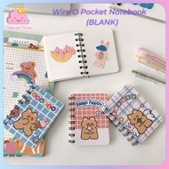 Korean Ins Craft Paper Plain Mini Notebook Buku Nota Comel Pocket Size Memo Book Stationery