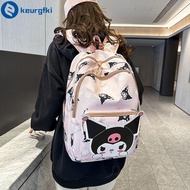 KEURGFKI Letter Kuromi Backpack Love Heart Nylon Students School Bag Portable Korean Style Cartoon Shoulder Bag Outdoor