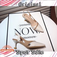 JF4 Pointed Woven Slingback Sandals Women High-heeled Shoes