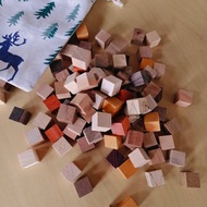 台灣製造 索碼立方 原木 立方 四方體 積木 無毒 自然 健康