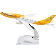 Boeing B777 Fly Scoot Airlines 1:400 16cm Metal Airplane Model Plane Toy Plane Model