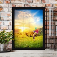 Happiness Inspiration Quotes Pinup Wall Decoration Artprint Poster