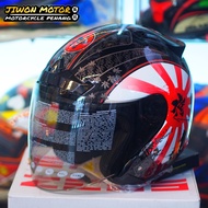 ZEUS SINGLE VISOR HELMET🇹🇼 GJ609 METALLIC BLACK