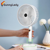 SunnyLady พัดลมแบบ2 In 1ขนาด1800มิลลิแอมป์ต่อชั่วโมงสามารถชาร์จไฟได้พัดลมมือถือขนาดเล็กมือถือมินิพัดลมแบบพกพาสำหรับท่องเที่ยวกลางแจ้ง