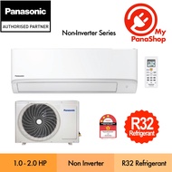 Panasonic AirCond R32 Non Inverter Standard Air Conditioner (1.0HP/1.5HP/2.0HP) CS-PN9WKH / CS-PN12W