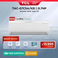 TCL 0.7HP Inverter Aircon Split-type Air Conditioner TAC-07CSA/KEI (White)