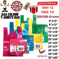 KBS AAA Colour T-Shirts Bag 200 Grams, 500 Grams