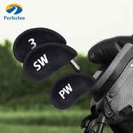 Perfeclan 9x Golf Iron Headcovers Golf Iron Covers Set, Portable 3,4,5,6,7,8,9,S,P Golfer