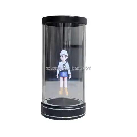 HoloTube Interactive Holograms 5.5inch Small Advertising Light Box 3D Digital Screen