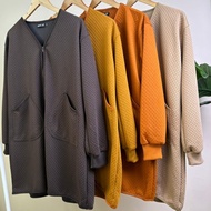 HAZEL TD | AMARA JACKET TRAVEL MUSLIMAH LABUH MATERIAL DIAMOND TEBAL