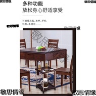 🚢Playing Cards Tea Cup Storage Sets of Hemp Machine Tea Table Tea Shelf Dining Table and Chair Pedicure Ashtray Mahjong