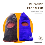 Dua Sided Face Mask | Topeng Pelindung Matahari Topi Ninja Cotton Knitted Topi Kebun Windproof Mask Protect Full