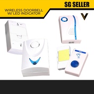 SG SELLER LOUD WIRELESS DOORBELL WITH LED INDICATION coolstuff door bell alarm