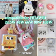 compatible For huawei 100W HN-200500U00/02 cute Cartoon Charger Cover Protector for Mate70 Nova14 40
