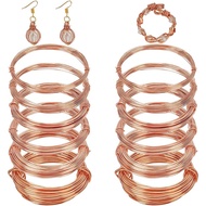 BENECREAT 12 Rolls 196 Feet Dead Soft Copper Wire, 18/20/22/24/26/28 Gauge Solid Bare Copper Wire fo