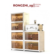 RONGZHI | Foldable Storage Cabinet | 45CM 55CM 60CM 65CM Multi-Size Organizer | Stackable Household 
