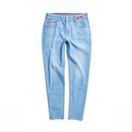 EDWIN 男裝 東京紅 迦績彈力機能錐形牛仔褲 (石洗藍)