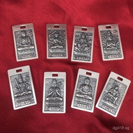 Men and Women Pendant Eight Guardian Gods Guan Gong Pure Silver Lotus Necklace S999Real Couple Guany