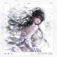 [Flower Oath] Wedding Flower Wedding Style Japanese Comic Couple Watermark Frame Set Suitable for CE