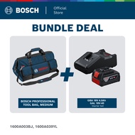 BOSCH ชุดสุดคุ้ม Tool Bag Size M (1600A003BJ) และ ชุดแบตเตอรี่ 4.0 Ah แท่นชาร์จ