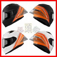 Free Card Available Golden Head Cap [ZEUS 826 ZS-826 BK10] Ducktail Headphone Slot Helmet Full Cover