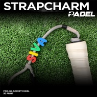 3D ALPHABET NAME CHARM PADEL STRAP | Holder Custom padel RacketTALI Name 4 Letters