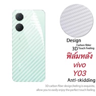 ฟิล์มหลังลายเคฟล่า ฟิล์มกันรอยหลัง สำหลับ VIVO Y03