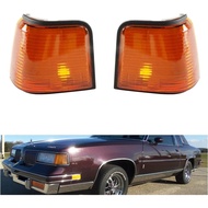 LAFORMO Amber Marker Lights Lens Set Compatible With 1987-1988 Cutlass Supreme Calais 442 GT-350#597