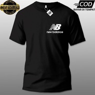 BAJU KAOS DISTRO DEWASA TSHIRT NB SABLON PUTIH KATUN COMBED 30S LENGAN PENDEK KAOS OBLONG COD