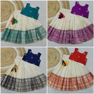 New Designer Pattu Pavadai Kids Choli Set/Kids Lehenga Choli