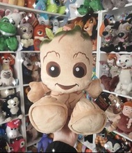 正版預訂要等 加急加錢 文盲唔歡迎 真心‼️Disney Marvel groot graduation plush toy doll present gift 迪士尼漫威樹人格魯特公仔梳發沙發客廳裝