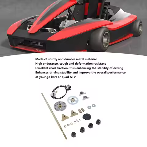 29in Go Kart Rear Live Axle Assembly Kit Axle Sprocket Chain Brake Disc Caliper Wheel Hubs Replaceme