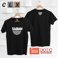 SABIAN MUSIC T-SHIRT MUSIC CLOTHES/ MUSICAL INSTRUMENT BRAND T-SHIRT/