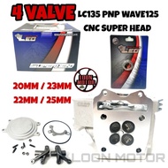 LC135 PNP WAVE125 RACING CNC SUPER HEAD 4 VALVE - LEO THAILAND