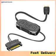 Broadfashion new！Argb Mini Controller With Lengthen Cable Wide Compatibility 5v 3-pin To SATA Power 