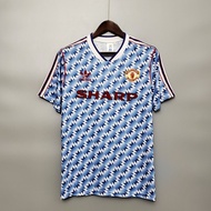 90-92 M Away Retro Soccer Jersey Football