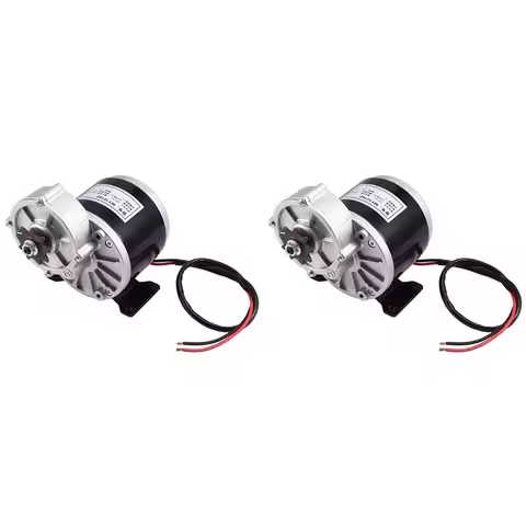 2X 36V DC 350W Gear Reduction Electric Motor With 9 Tooth Sprocket Brushed DC Motors Reductor E‑Bike
