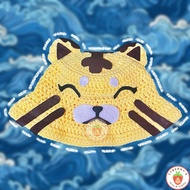 Crochet Tiger Seventeen Hoshi Tamtam Inspired Bucket Hat by artcyberry