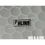 [ 1 STAMP ] BLACK OH LIN S DECAL STICKER 6.5 CM LONG CAR DECORATION STICKER