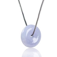 【願‧平安】紫羅蘭翡翠平安扣項鍊 | 天然緬甸玉A貨翡翠 | 送禮