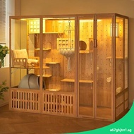 Home Villa Luxury Large Cat Cat Cat House Cage Indoor Cat House Cat Villa Panoramic Glass Cat House