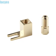 LACYES Banana to Spade Adapte Banana Socket 1Pc Spade Adapter Banana Plug Y Type Speaker Cable Conne