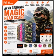 Army Celoreng Outdoor Magic Head Scarf Headband UV Buff Bandana Turban Anti Dust Motor Cycling Outdo