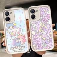 Soft Casing for VIVO Y36 Y28 Y17S Y18 Y03t Y03 Y18i Y27 Y28s V60 5G Y27s White Q42 Twin Stars