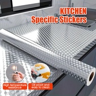 Self-Adhesive Kitchen Oil Proof Stickers High Temperature Resistance Waterproof Sticker Aluminum Foi