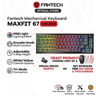 Fantech Maxfit 67 MK858 Modular Wireless Mechanical Keyboard | 65% Form Factor | DYE-SUB PBT Keycaps