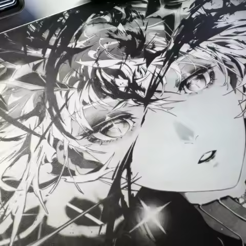 Wallhack Sp-005 Awake Sora Glass Mouse Pad 450x400MM Large Size E-sports Gaming Desk Pad Photovoltai