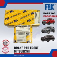 Mitsubishi Rear Disc Brake Pad - FBK - FD6039